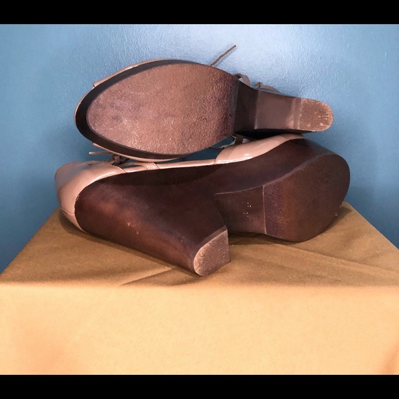 Tan Platform Wedges - Picture 6 of 7